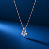 Cascading Pear Diamond Pendant, Rose Gold
