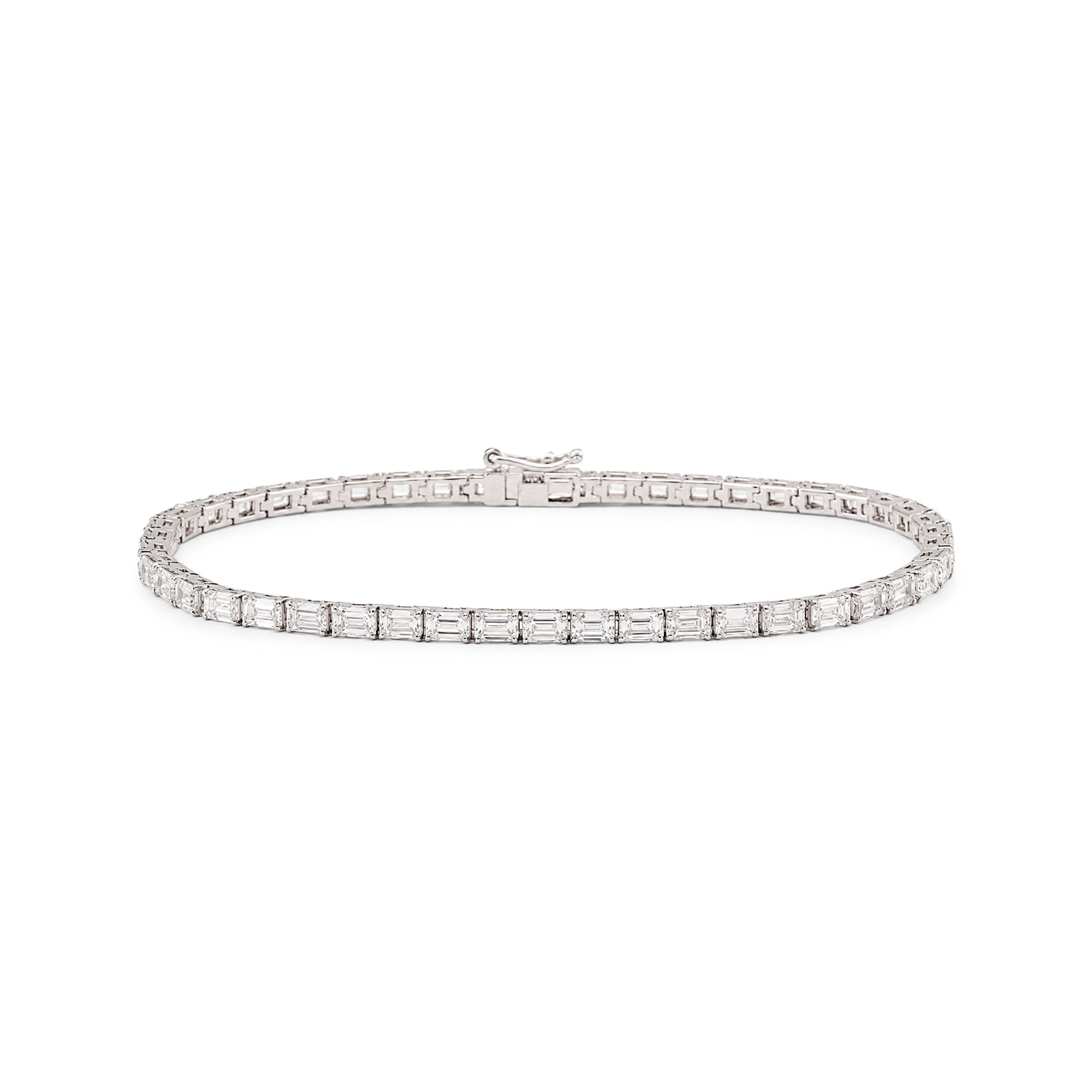 Emerald Cut Diamond Tennis Bracelet