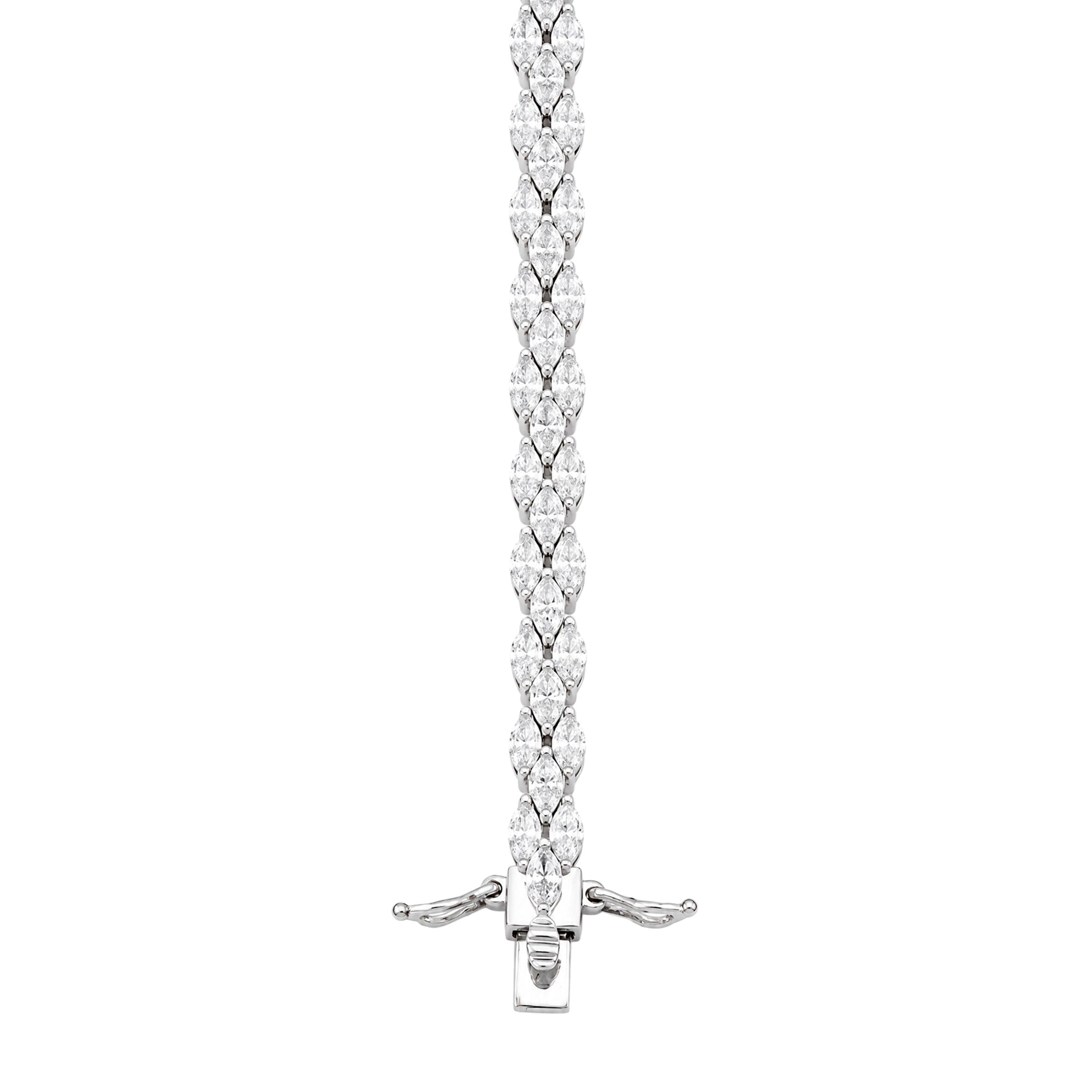 Oval Cluster Tennis Bracelet