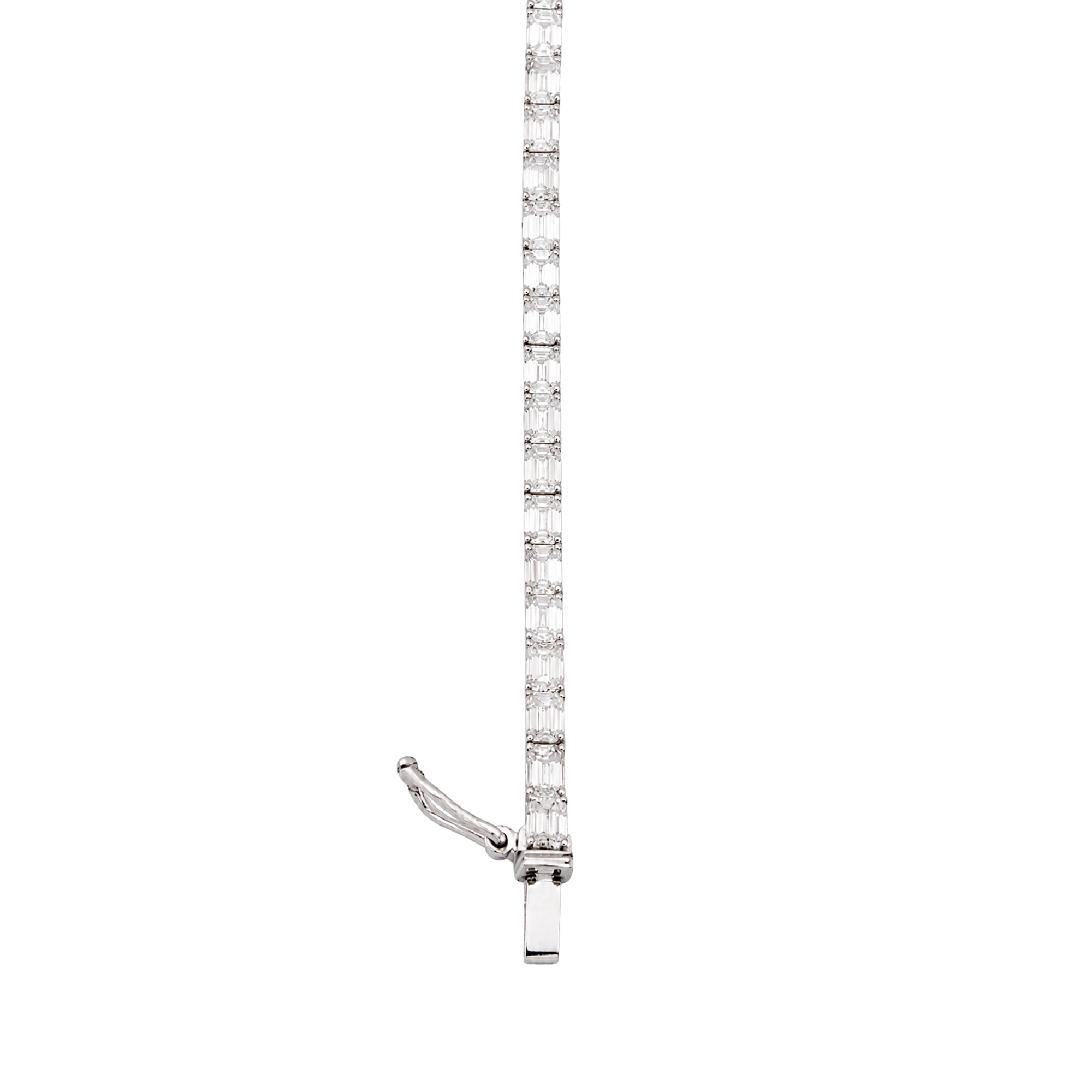Emerald Cut Diamond Tennis Bracelet