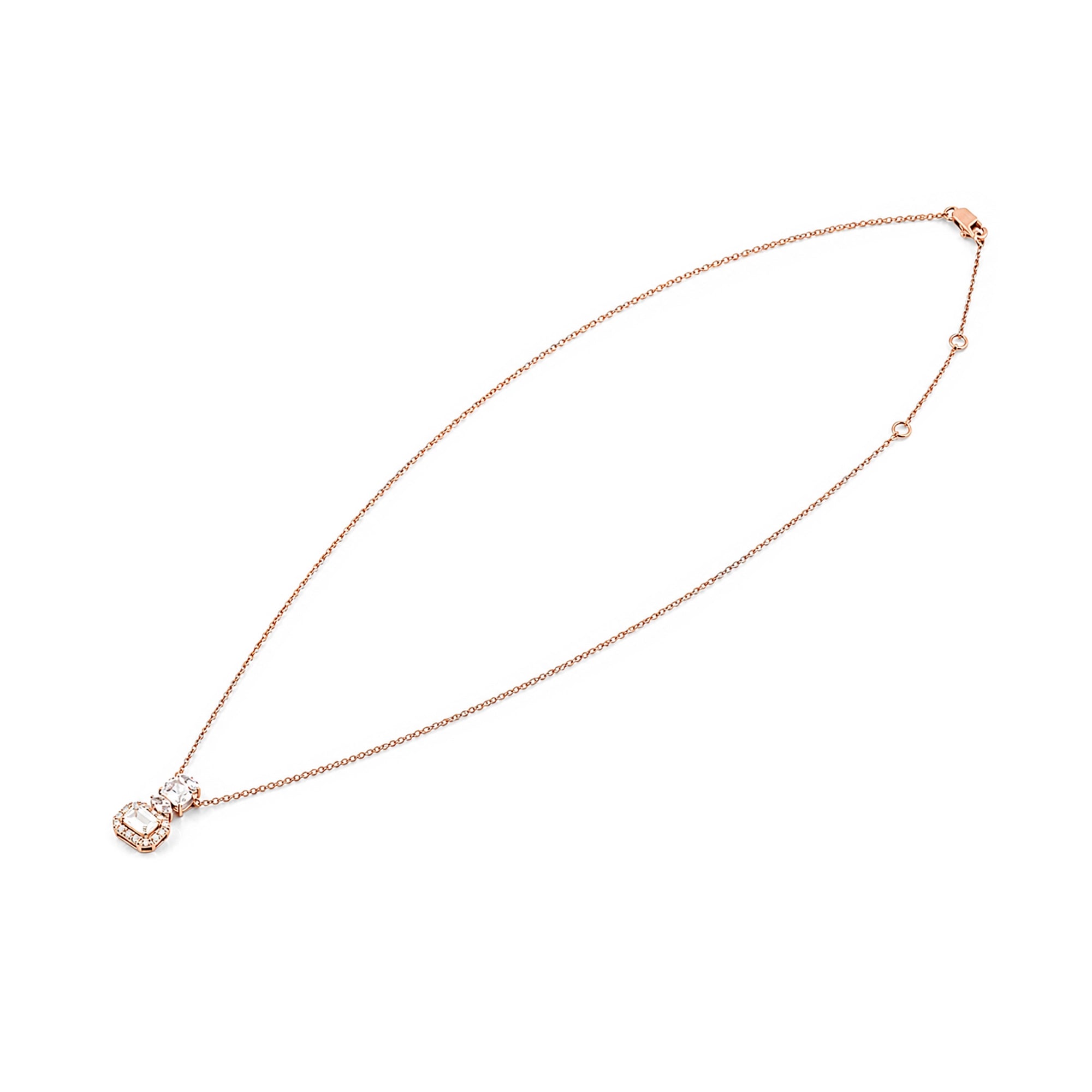 Cascading Pear Diamond Pendant, Rose Gold