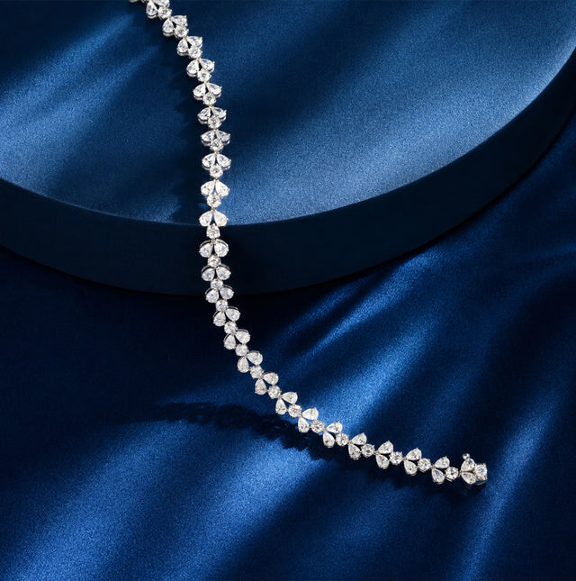 Pear Cut Diamond Tennis Bracelet