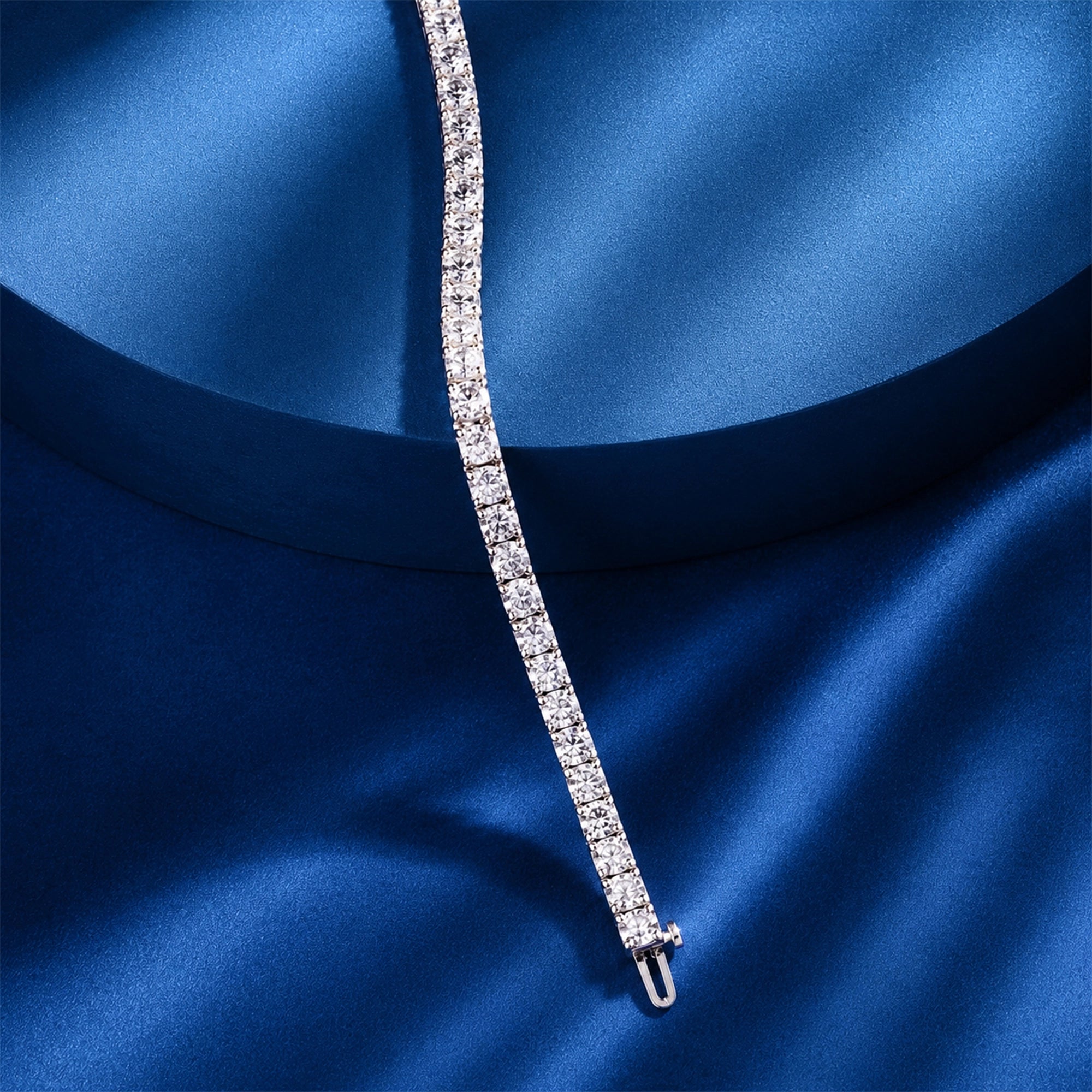 Round Brilliant Diamond Tennis Bracelet