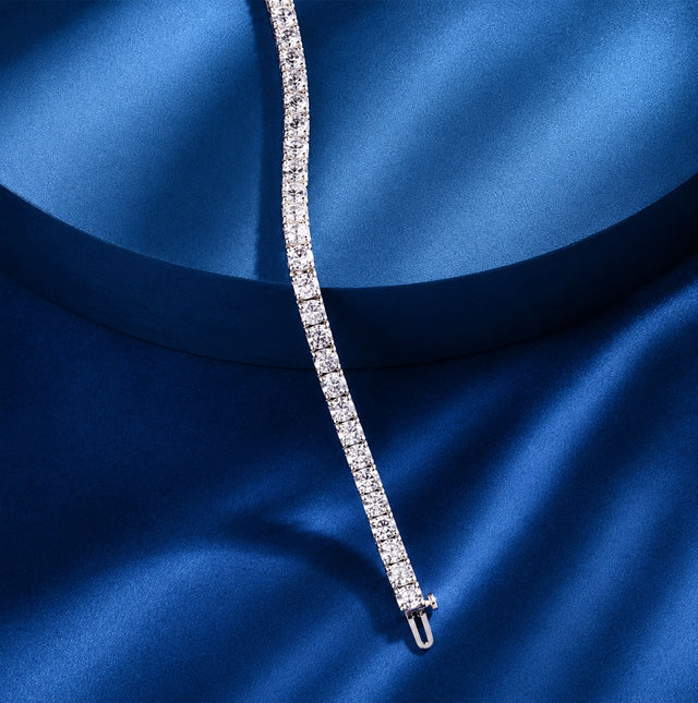 Round Brilliant Diamond Tennis Bracelet