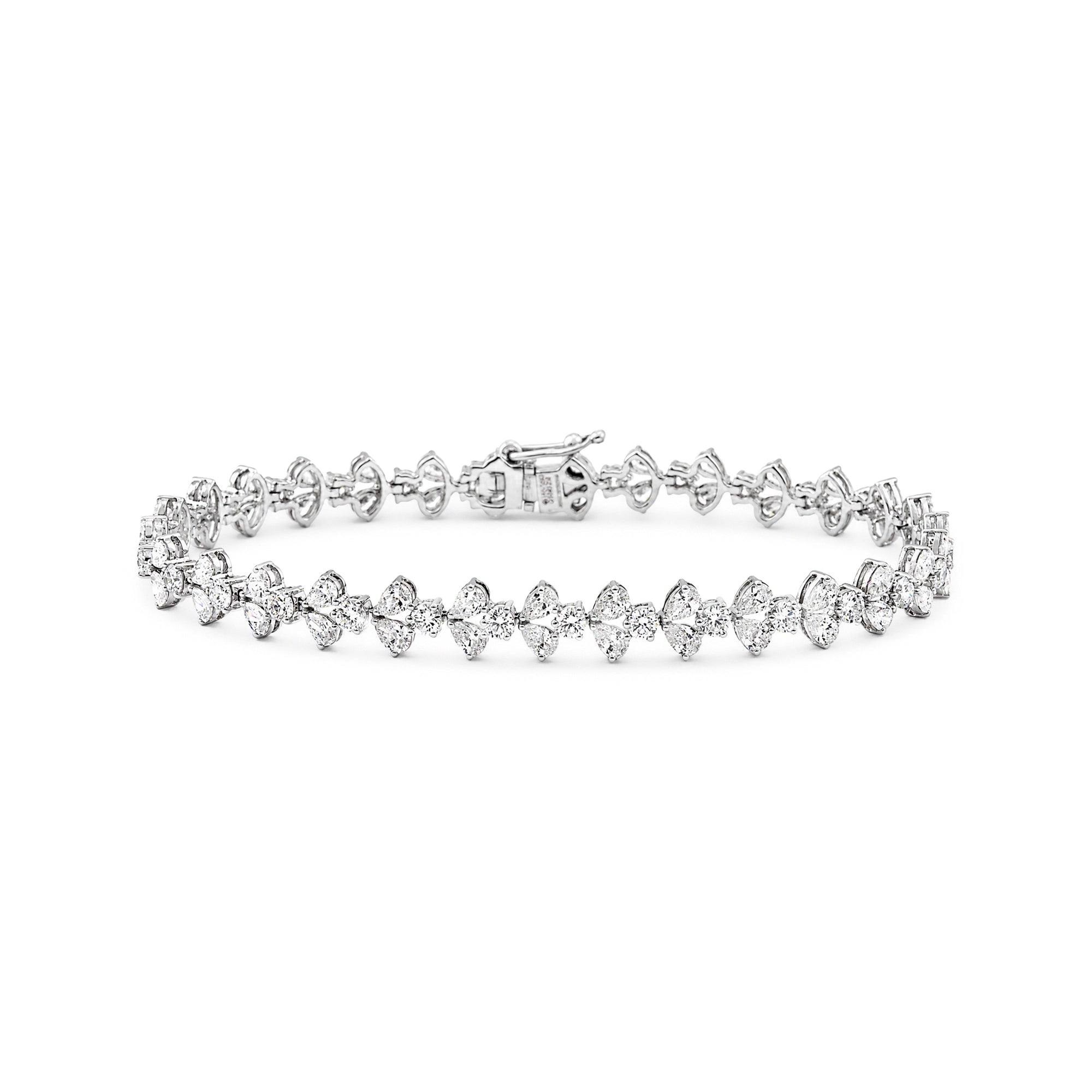 Pear Cut Diamond Tennis Bracelet