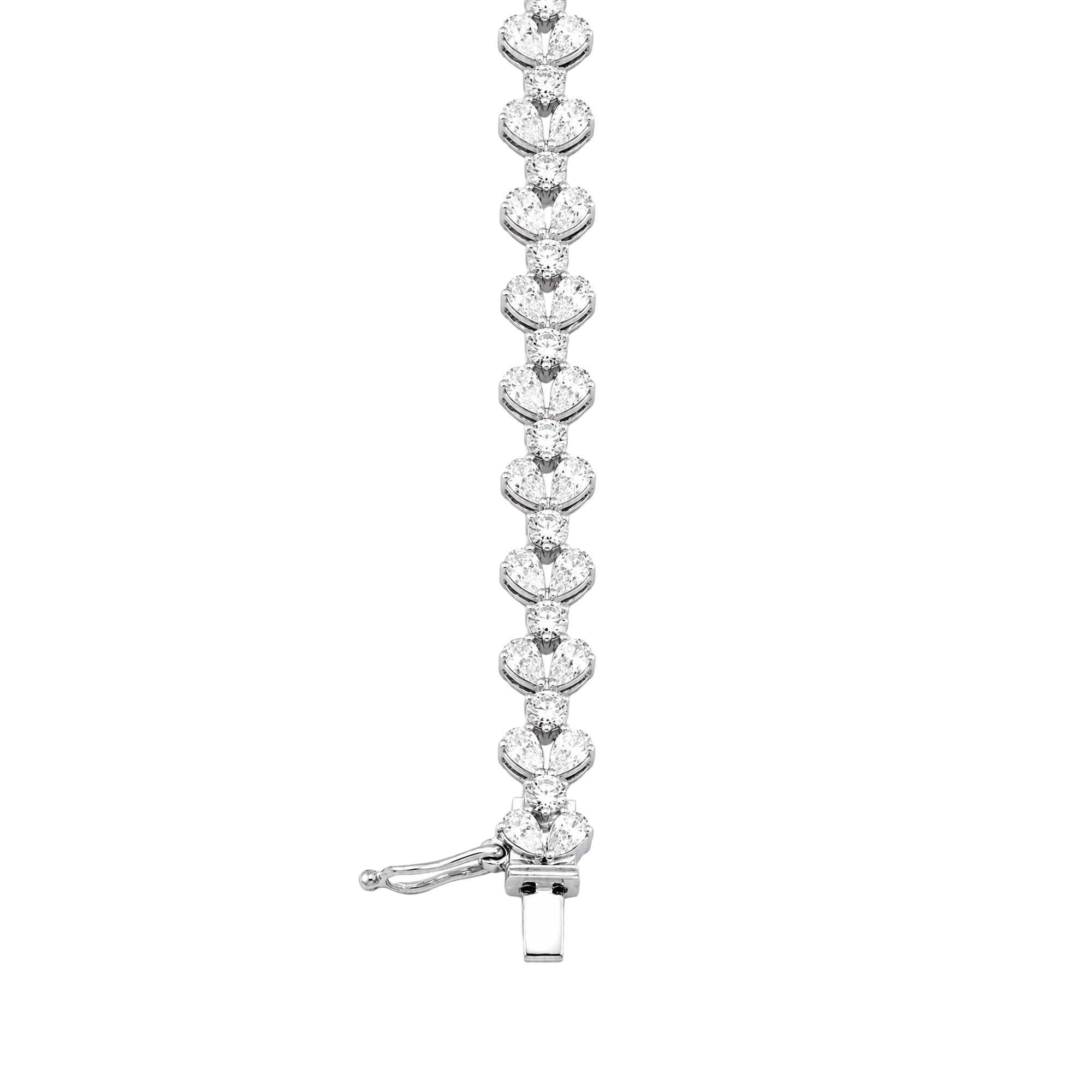 Pear Cut Diamond Tennis Bracelet