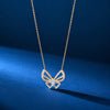 Butterfly Diamond Pendant Necklace, Yellow Gold