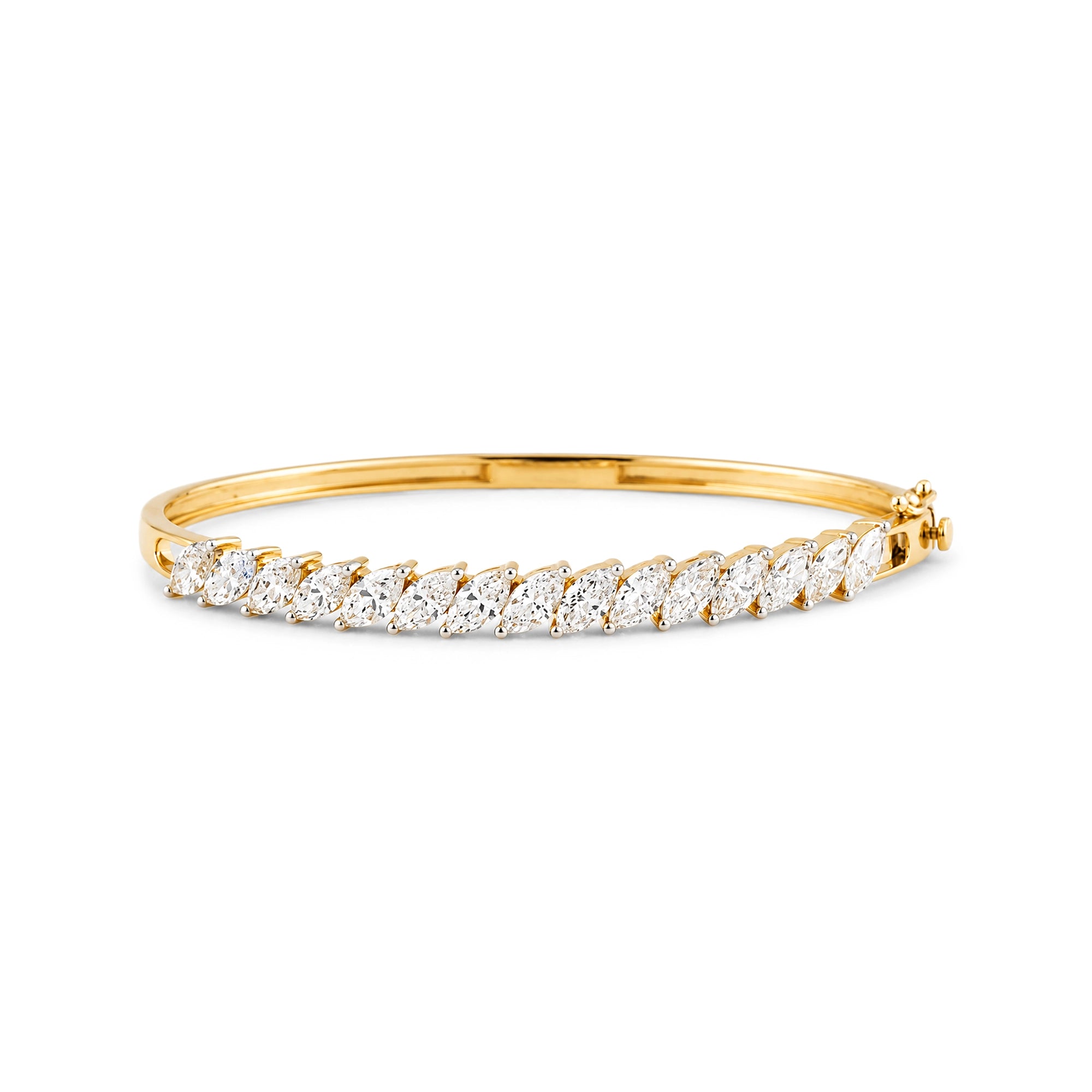 Graduated Marquise Diamond Bangle