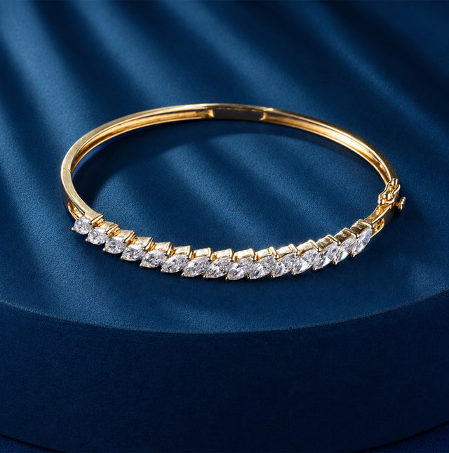 Graduated Marquise Diamond Bangle