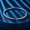 Curved Pave Diamond Open Cuff